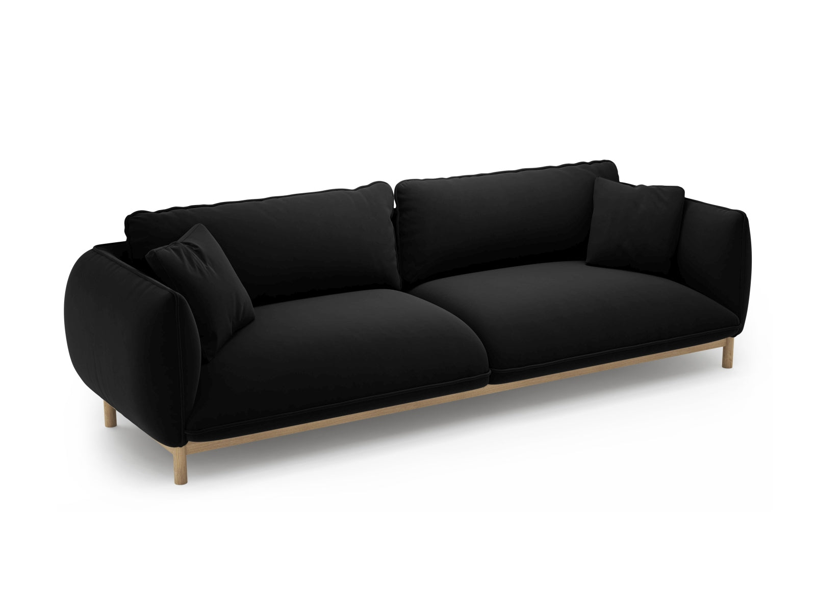 Sofa Samt Schwarz Ada — Ansicht 4