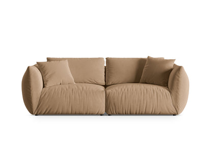 Sofa Samt Grau Chris — Sand