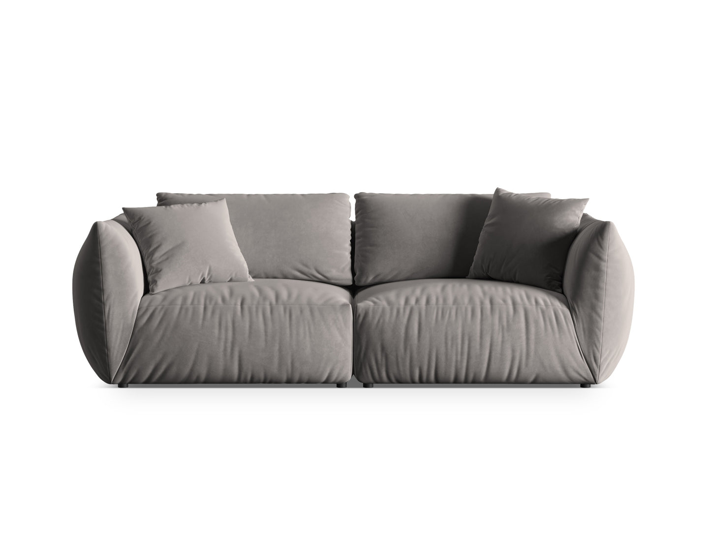 Sofa Samt Grau Chris — Grey
