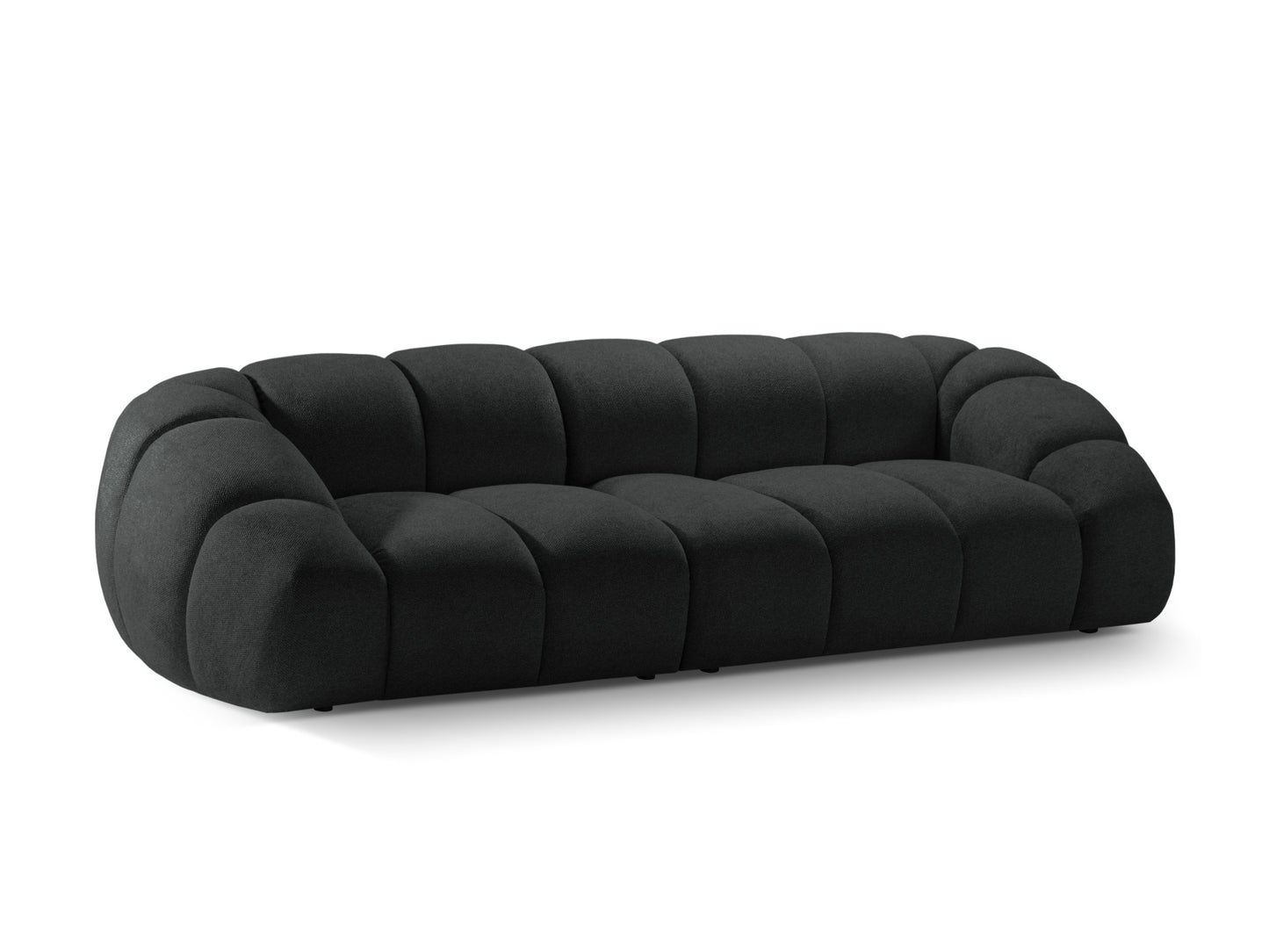 Sofa Strukturstoff Anthrazit Diana — Detailansicht