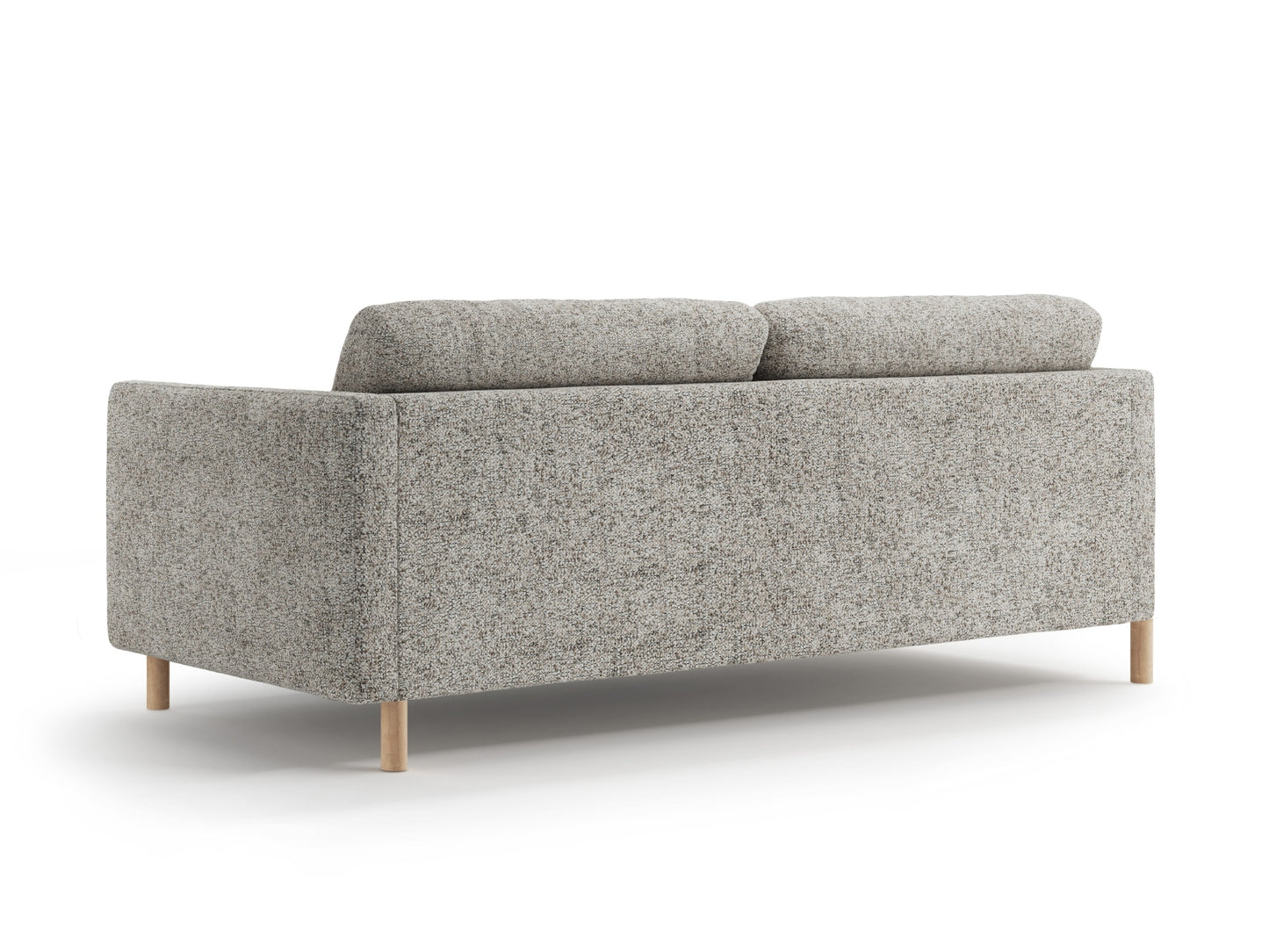 Sofa Strukturstoff Beige Melange Eden — Detailansicht