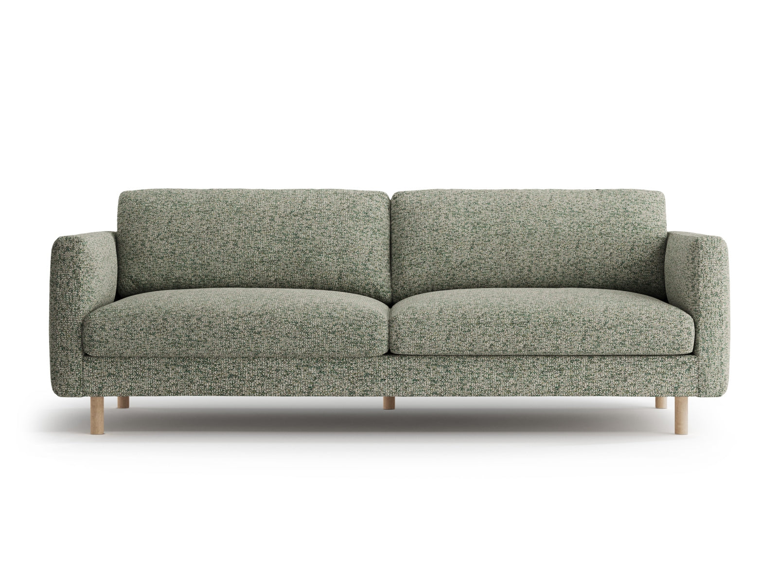 Eden Sofa, 4 Seats, 209x92 cm — Moss Green Melange