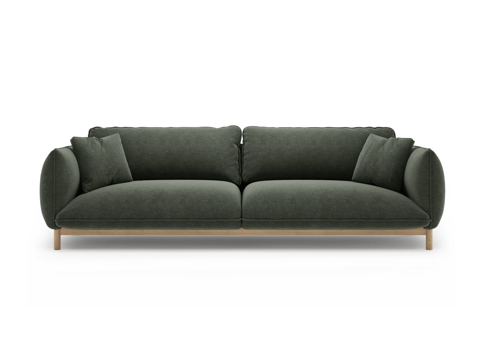 Ada Sofa, 4 Seats, 248x101 cm — Moss Green