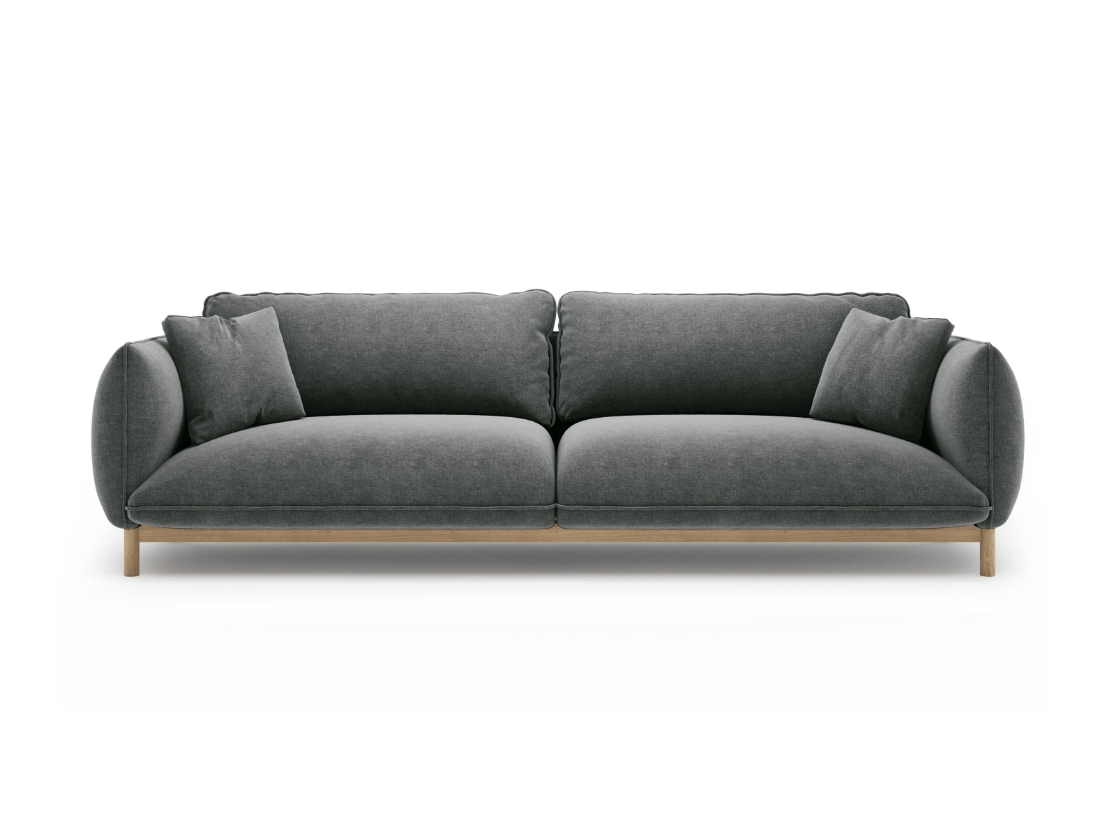 Ada Sofa, 4 Seats, 248x101 cm — Dark Grey