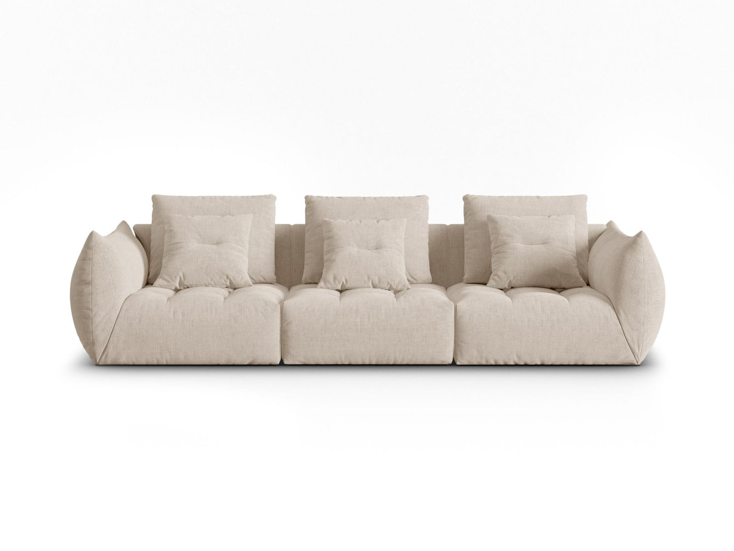 Sofa Strukturstoff Auburn Bloom — Light Beige