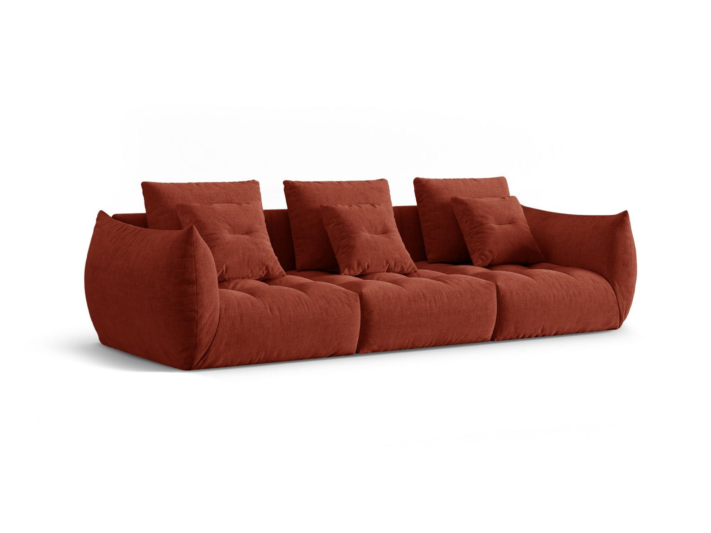 Sofa Strukturstoff Auburn Bloom — Wohnbeispiel