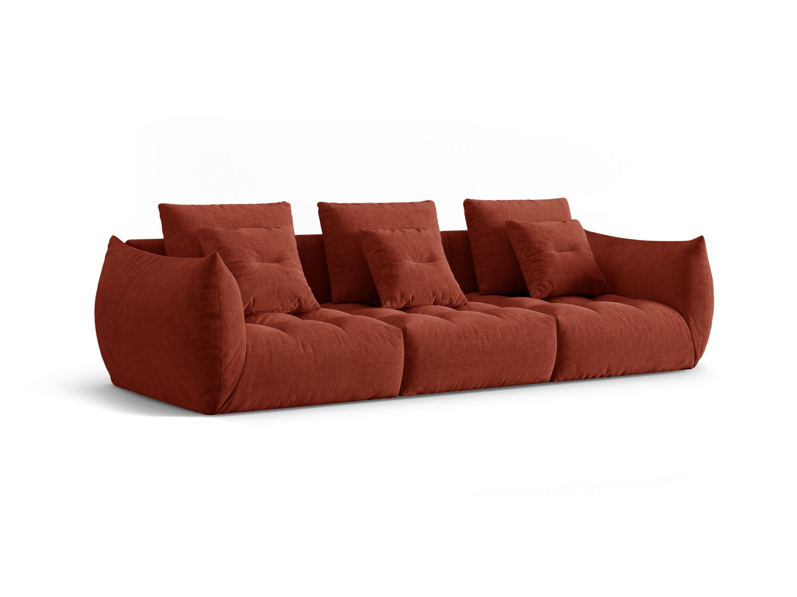 Sofa Strukturstoff Auburn Bloom — Wohnbeispiel