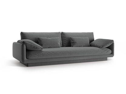 Sofa Strukturstoff Dunkelgrau Torino — Wohnbeispiel