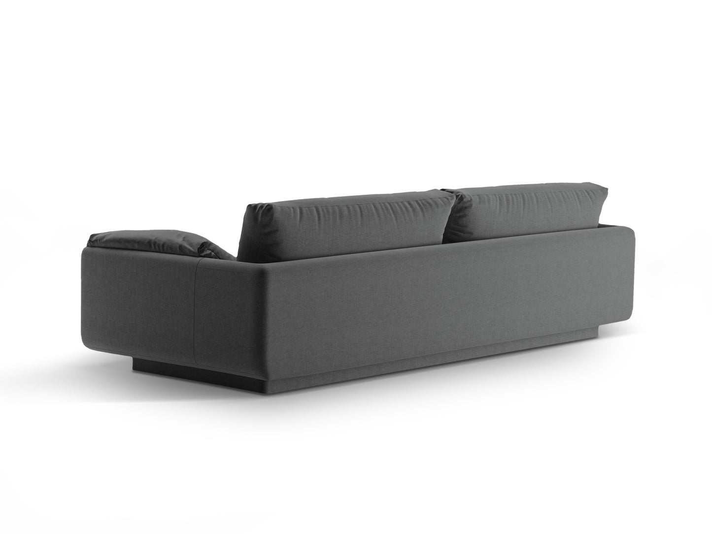 Sofa Strukturstoff Dunkelgrau Torino — Detailansicht