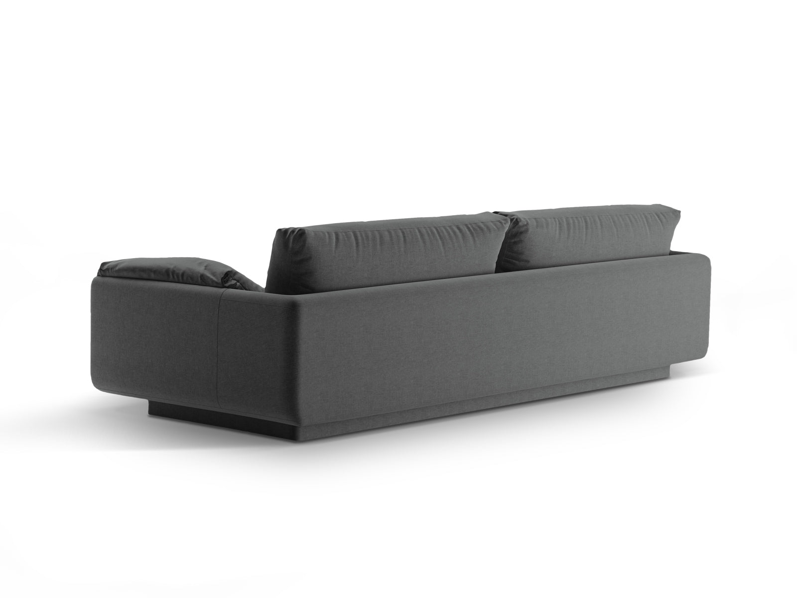 Sofa Strukturstoff Dunkelgrau Torino — Detailansicht