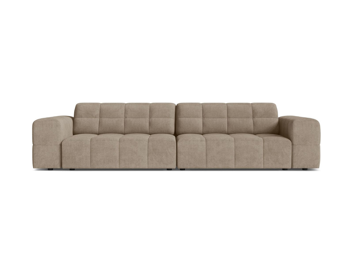 Jennifer Sofa, 4 Seats, 252x102 cm — Dark Beige