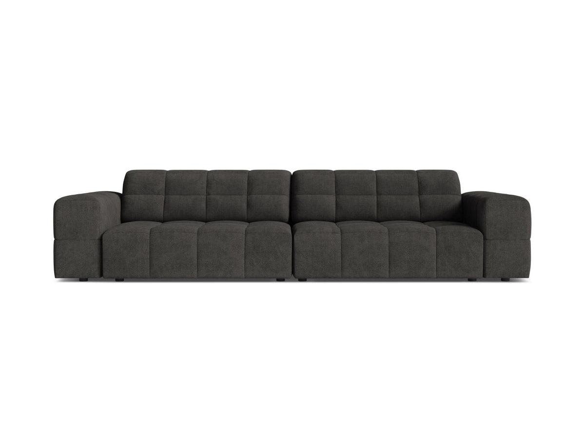 Jennifer Sofa, 4 Seats, 252x102 cm — Dark Grey