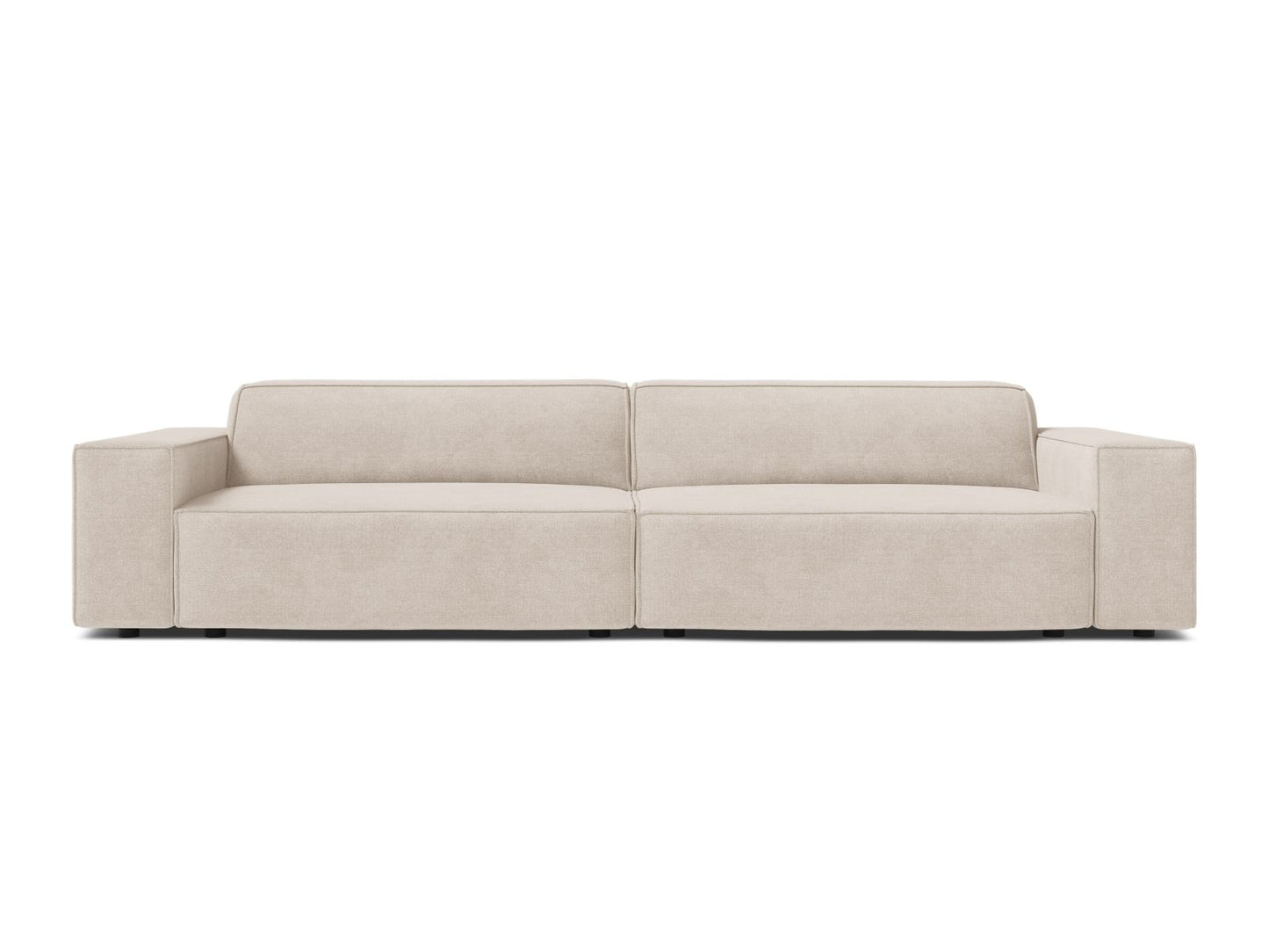 Sofa Strukturstoff Beige Jodie — Beige