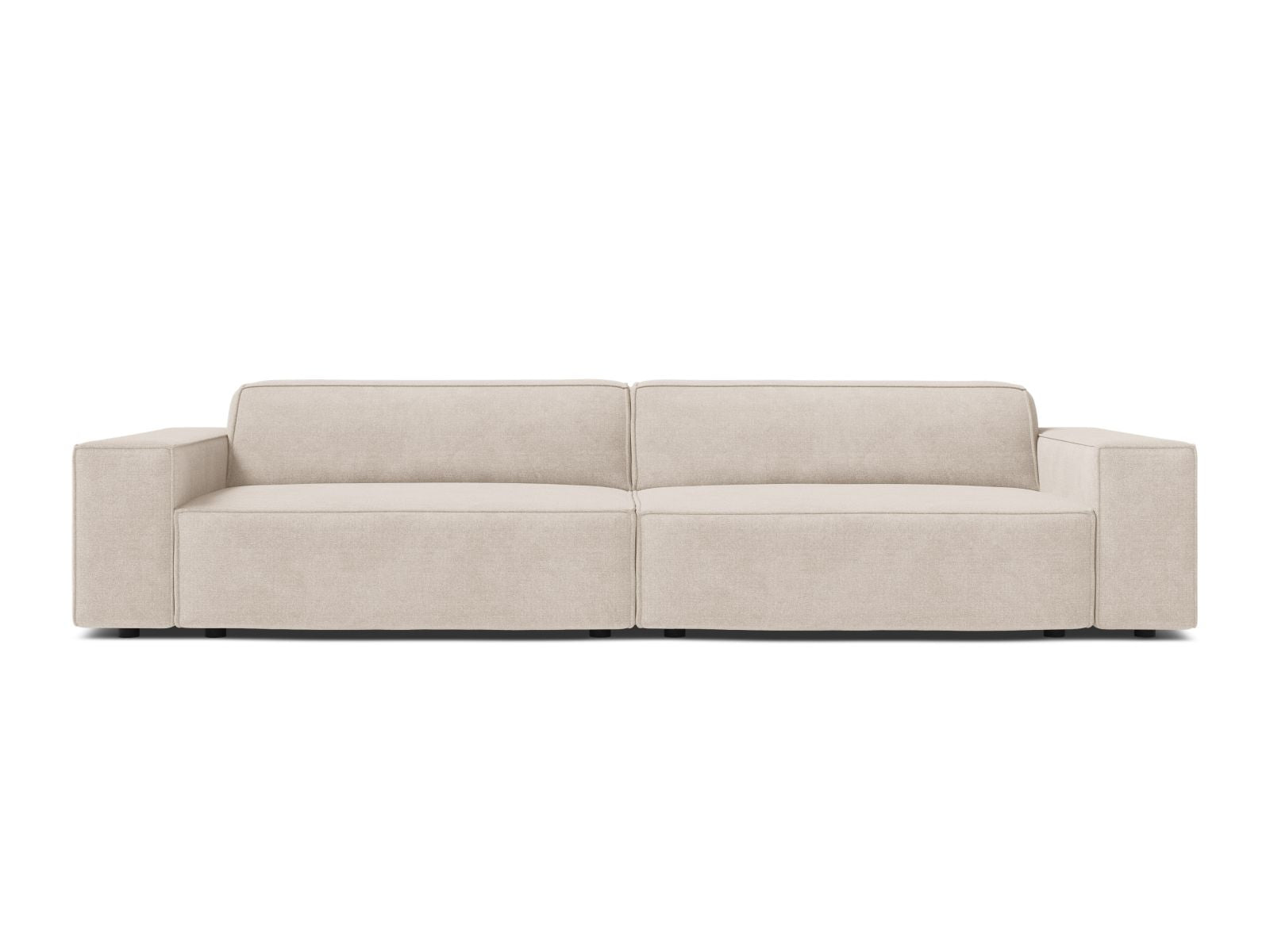 Sofa Strukturstoff Beige Jodie — Beige