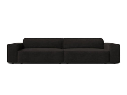 Sofa Strukturstoff Beige Jodie — Black
