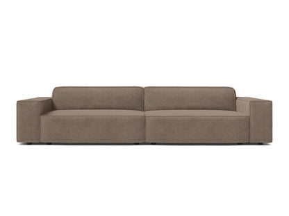 Sofa Strukturstoff Beige Jodie — Cappuccino