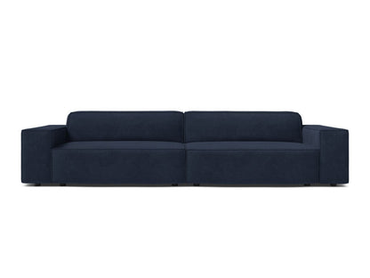 Sofa Strukturstoff Beige Jodie — Navy Blue