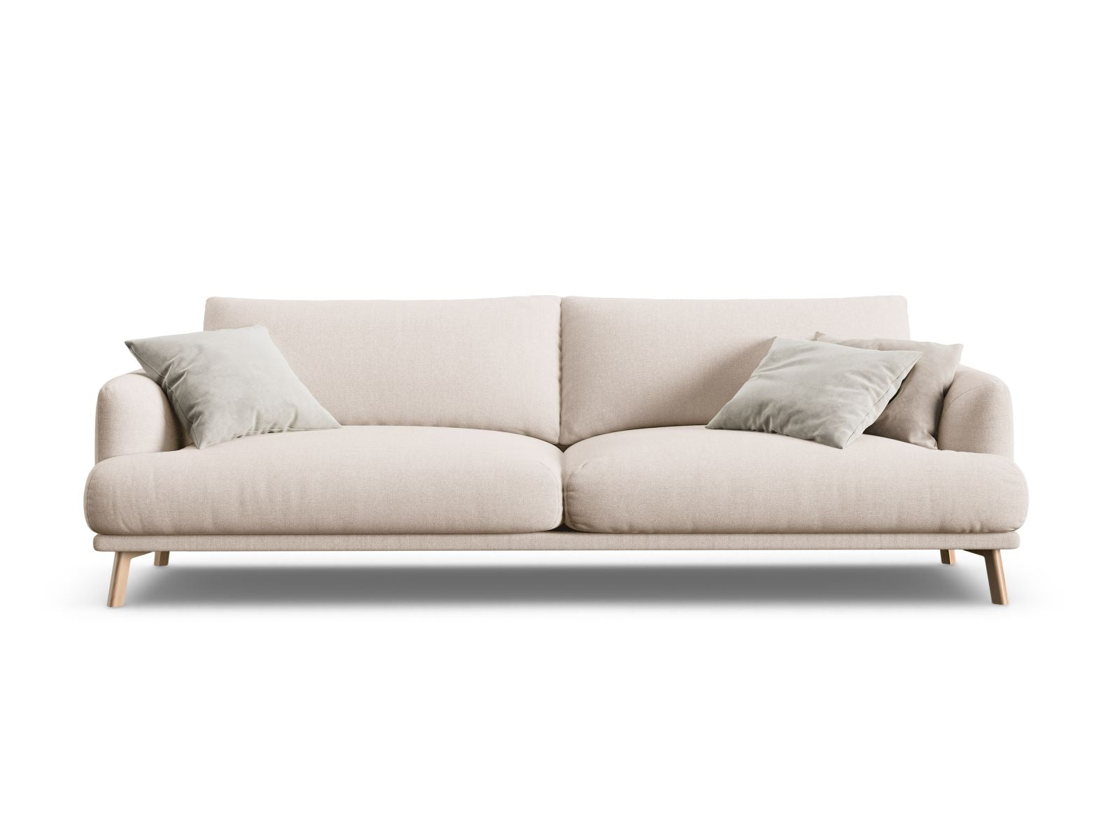 Sofa Strukturstoff Beige Naomi — Beige
