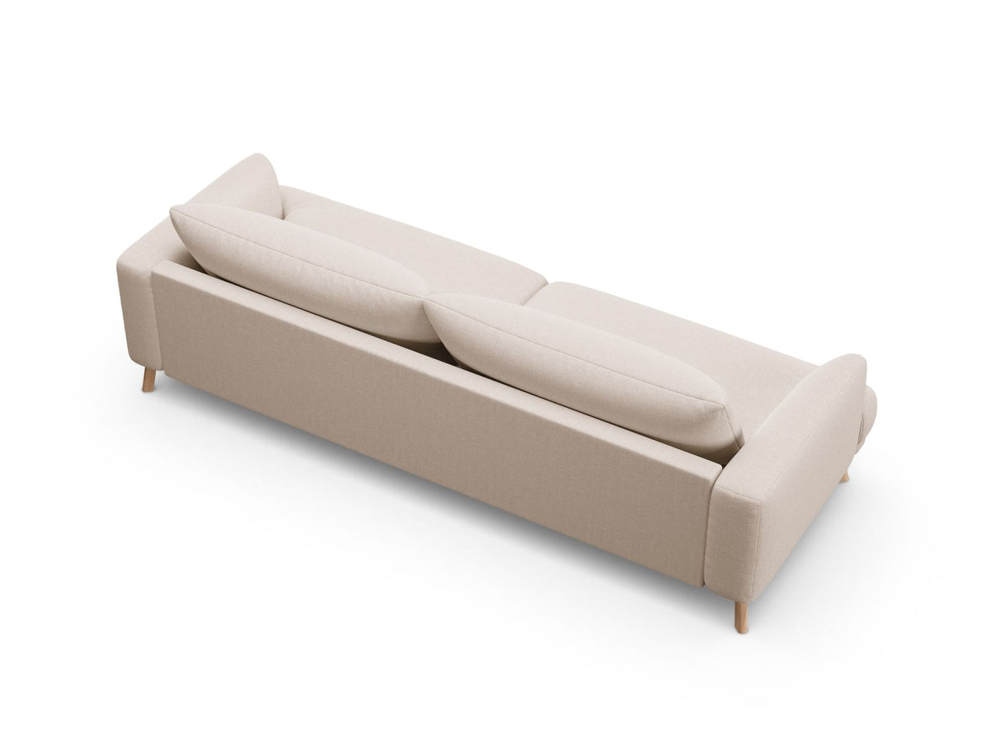Sofa Strukturstoff Beige Naomi — Detailansicht