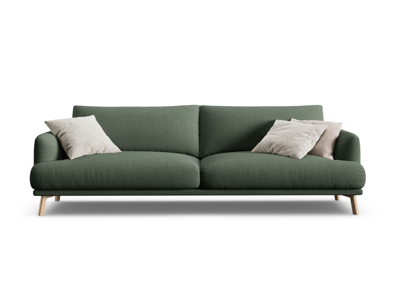 Naomi Sofa, 4 Seats, 230x95 cm — Moss Green