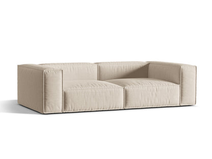 Sofa Strukturstoff Beige Nuria — Detailansicht