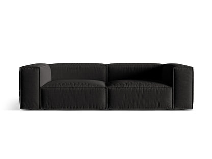 Sofa Strukturstoff Beige Nuria — Black
