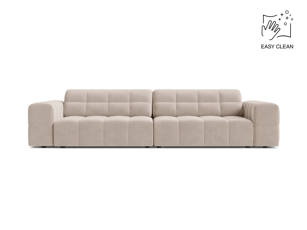 Jennifer Sofa, 4 Seats, 252x102 cm — Light Beige