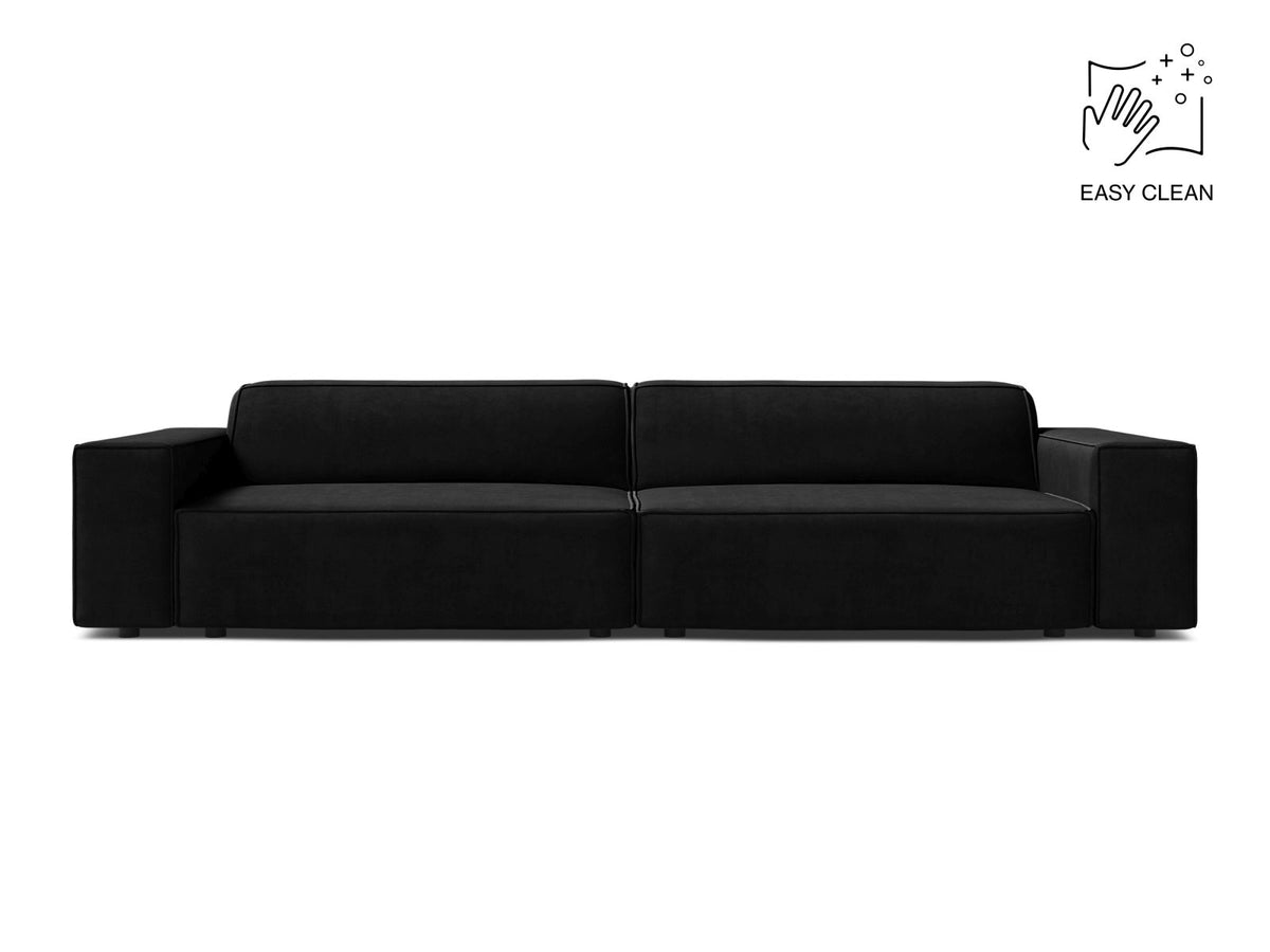 Jodie Modular Sofa, 4 Seats, 244x99 cm — Black