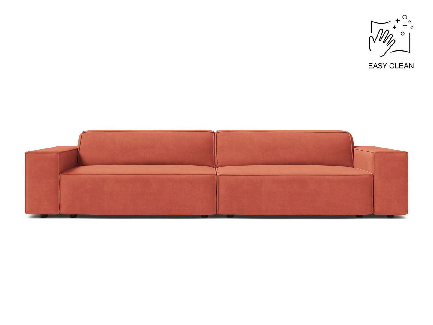 Sofa Samt Beige Jodie — Coral