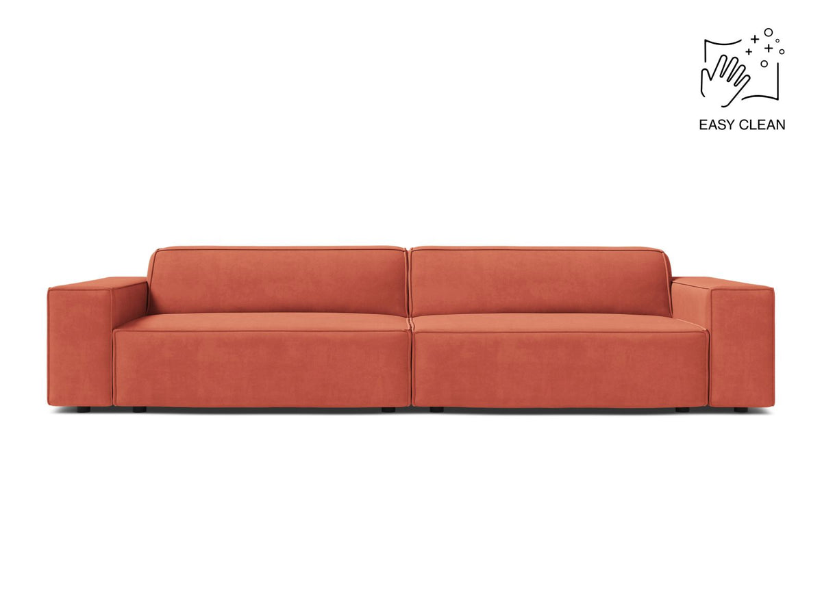 Jodie Modular Sofa, 4 Seats, 244x99 cm — Coral