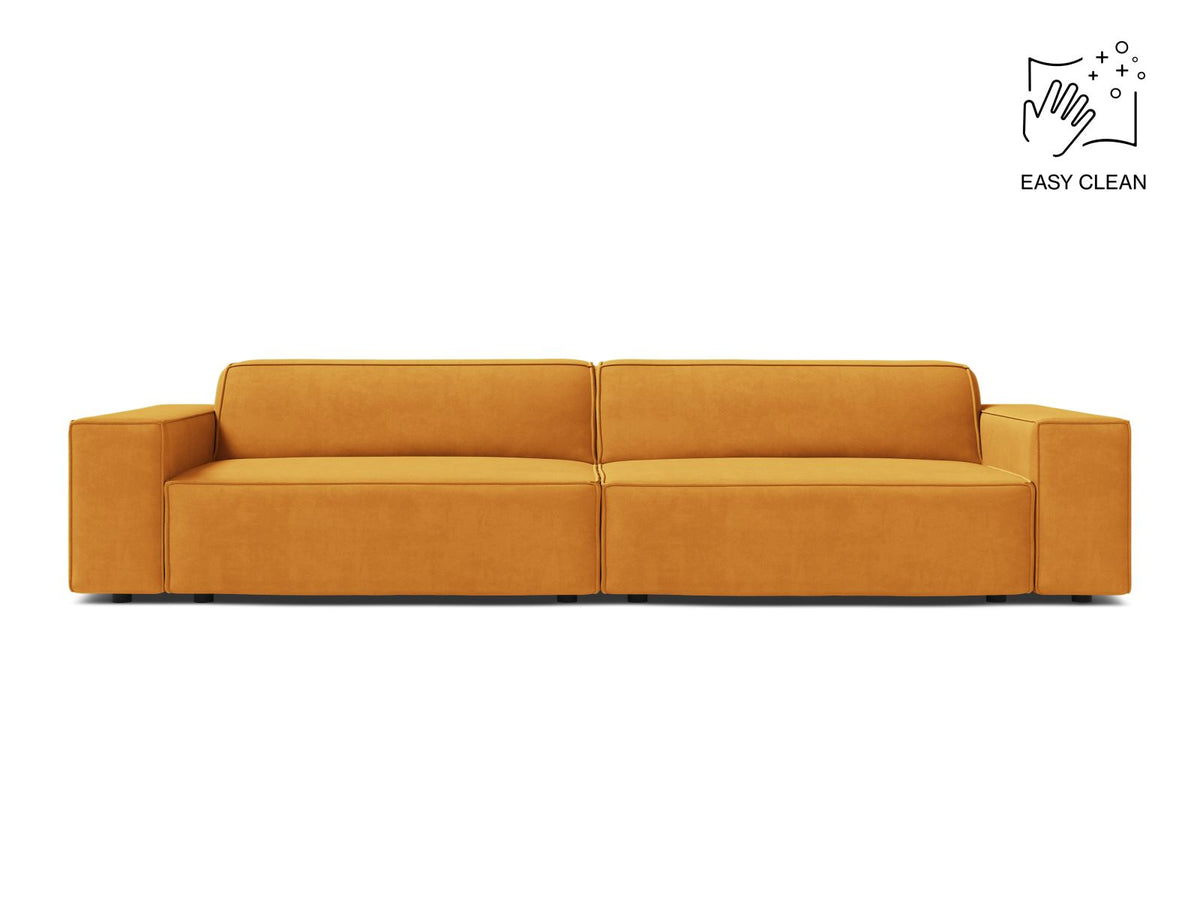 Jodie Modular Sofa, 4 Seats, 244x99 cm — Yellow