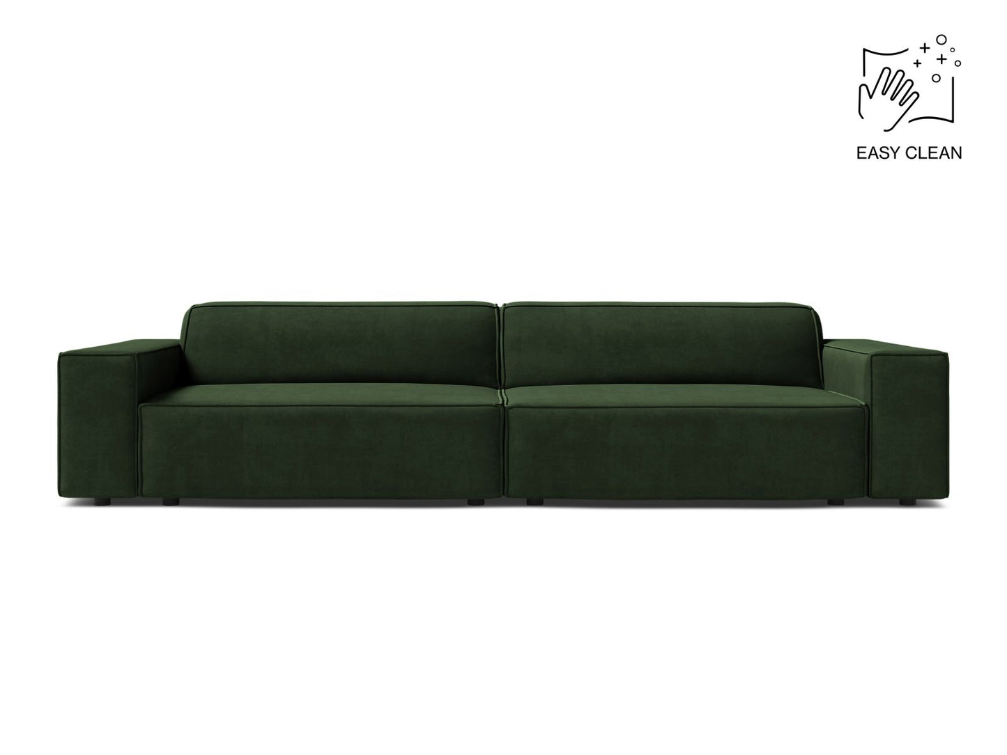 Sofa Samt Beige Jodie — Bottle Green