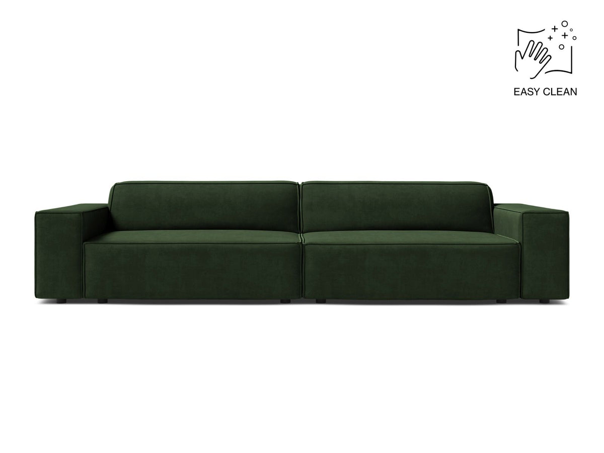 Jodie Modular Sofa, 4 Seats, 244x99 cm — Bottle Green