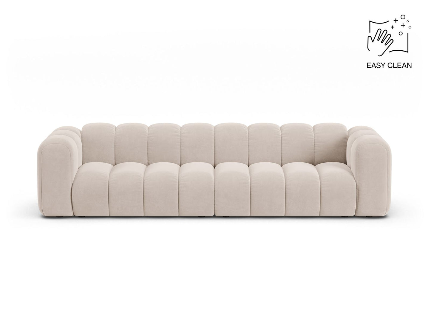 Sofa Samt Beige Lupine — Light Beige