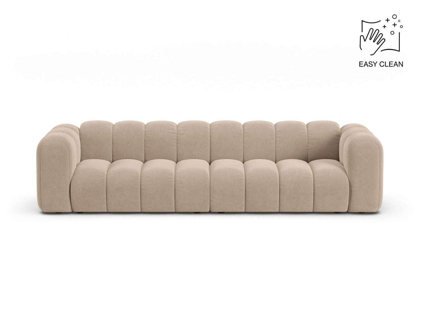 Sofa Samt Beige Lupine — Beige