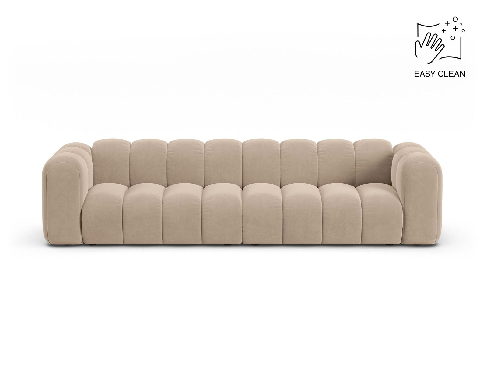 Sofa Samt Beige Lupine — Beige