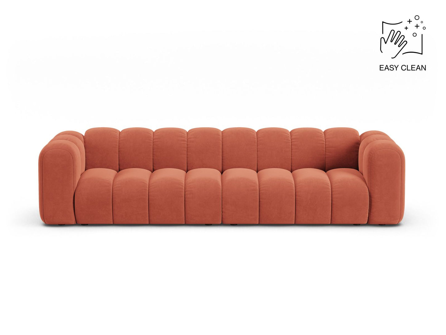 Sofa Samt Beige Lupine — Coral