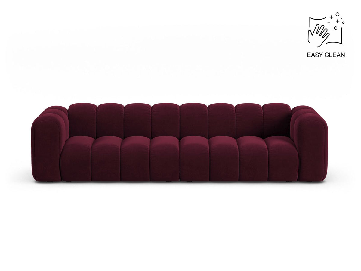Lupine Modular Sofa, 4 Seats, 290x95 cm — Burgundy