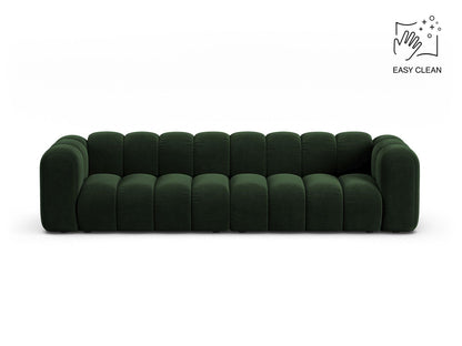 Sofa Samt Beige Lupine — Bottle Green