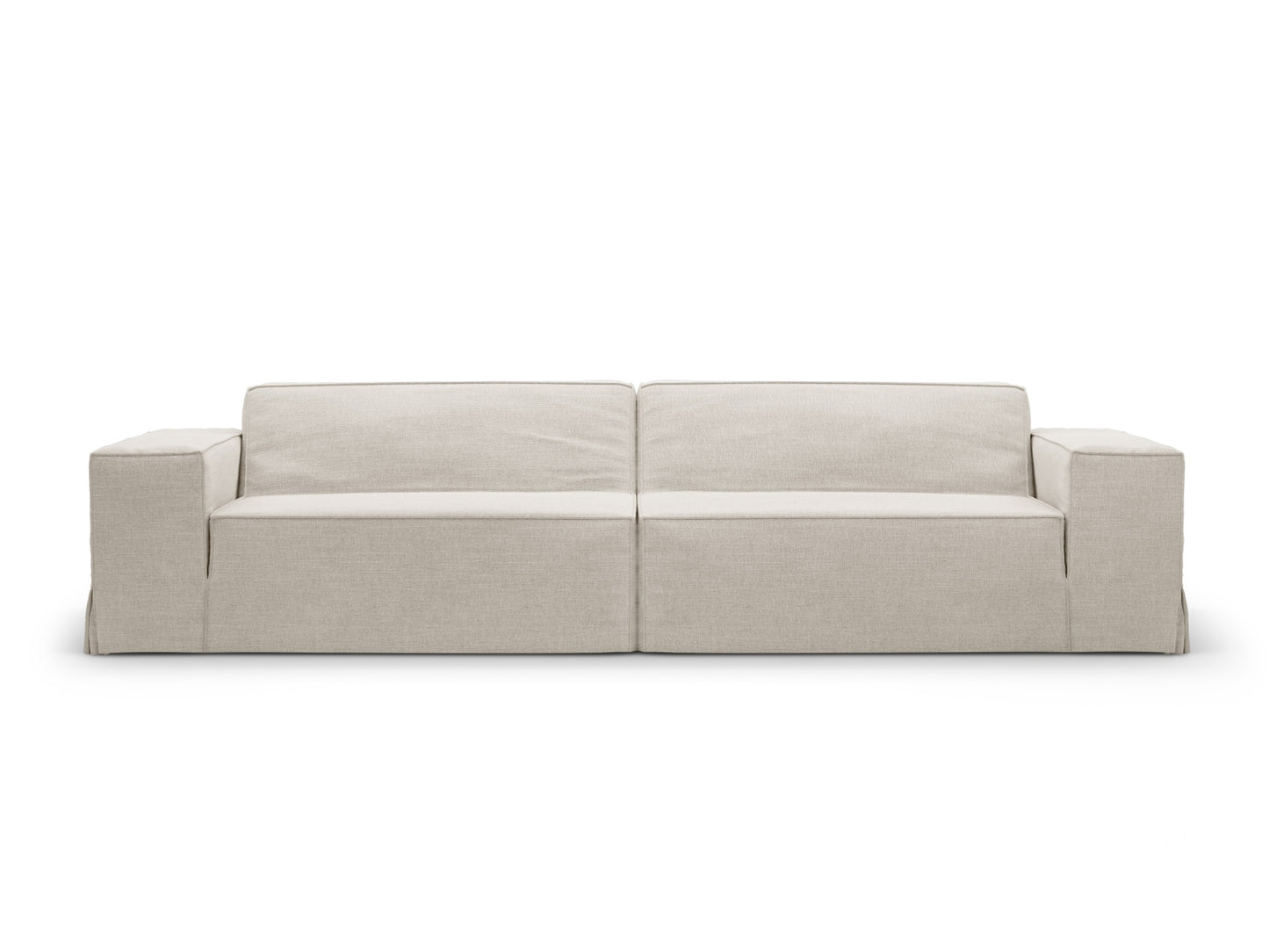 Sofa Strukturstoff Beige Jodie — Natural