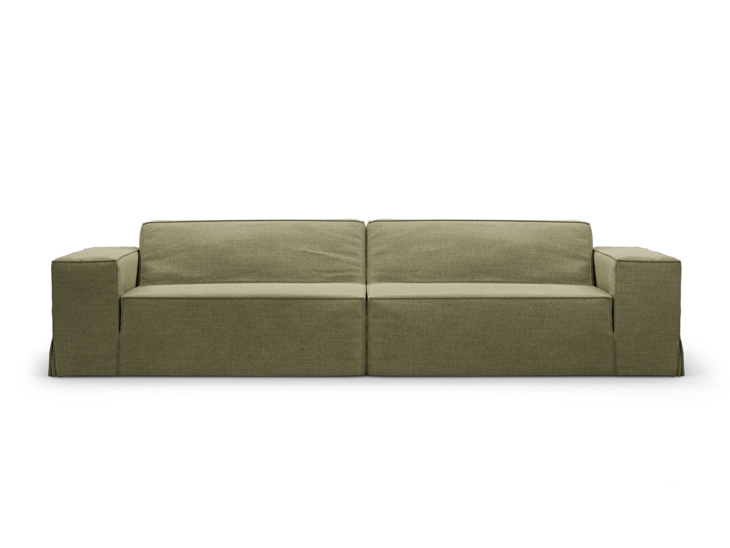 Sofa Strukturstoff Beige Jodie — Light Green