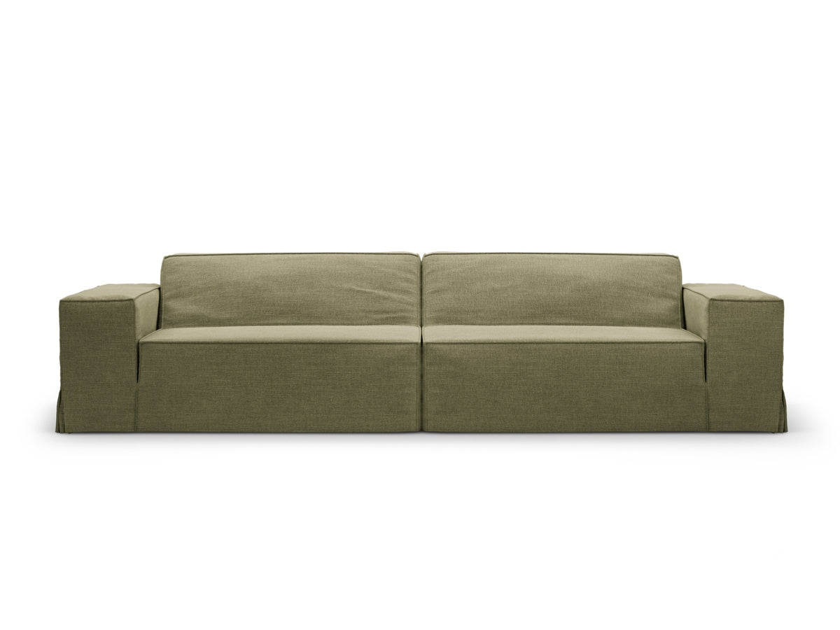 Jodie Modular Sofa, 4 Seats, 244x99 cm — Light Green