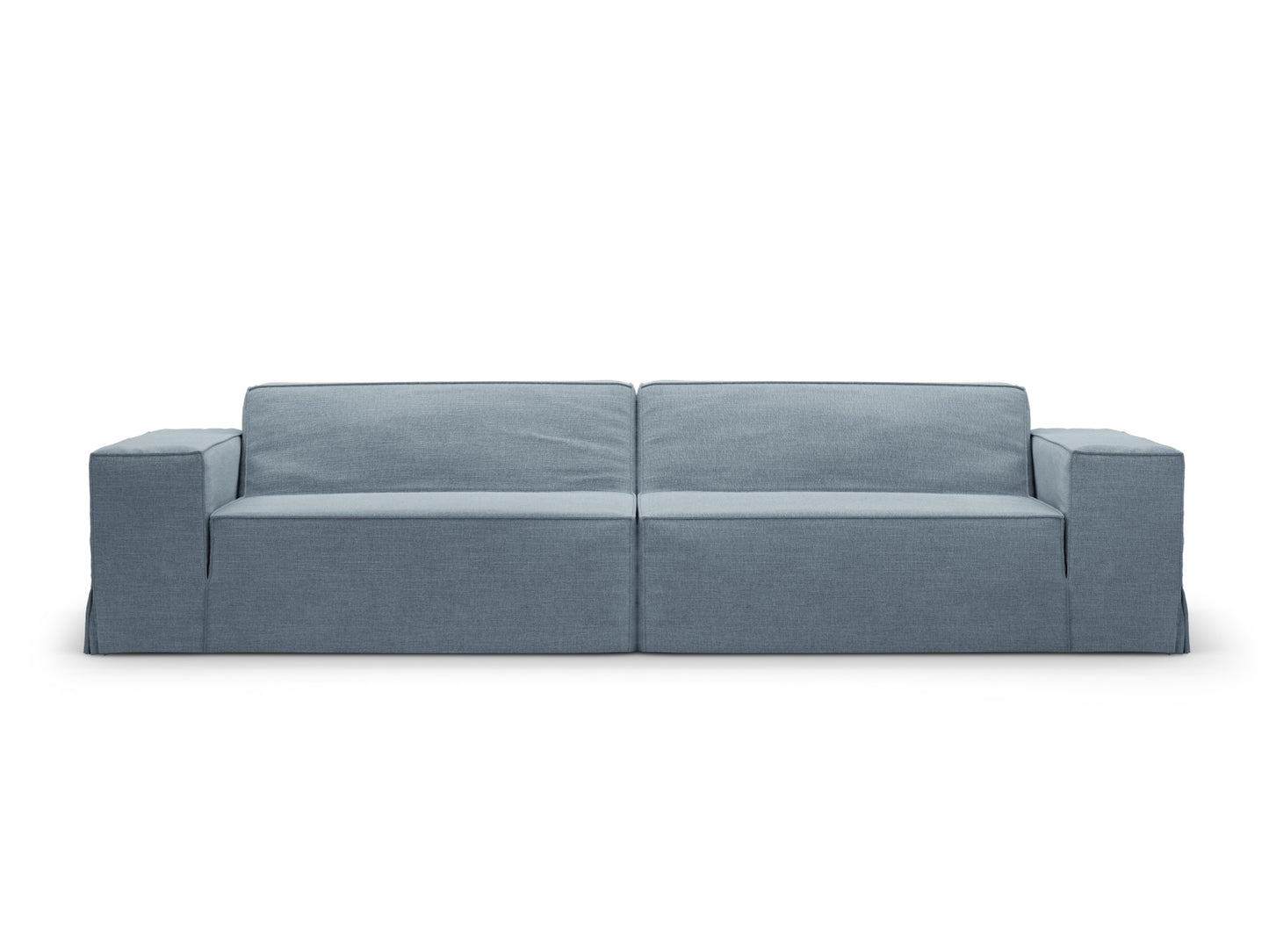 Sofa Strukturstoff Beige Jodie — Muted Blue