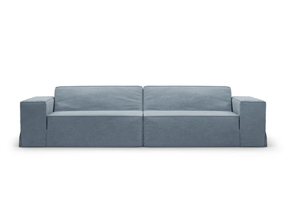 Sofa Strukturstoff Beige Jodie — Muted Blue