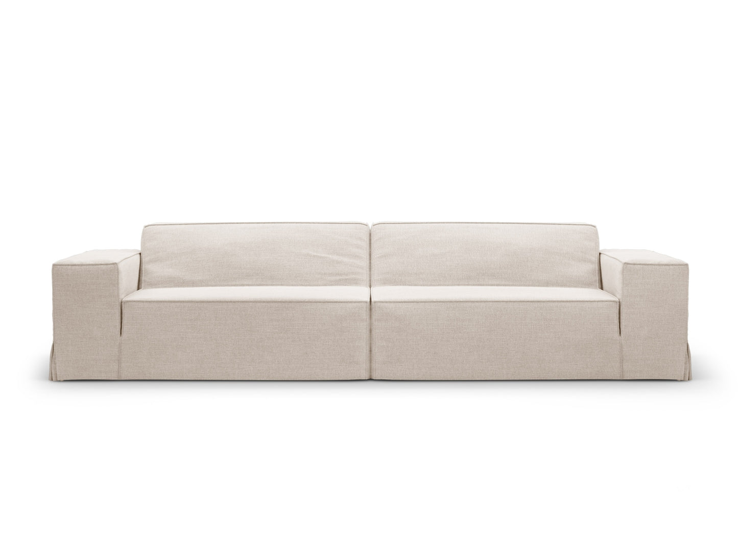 Sofa Strukturstoff Beige Jodie — Beige