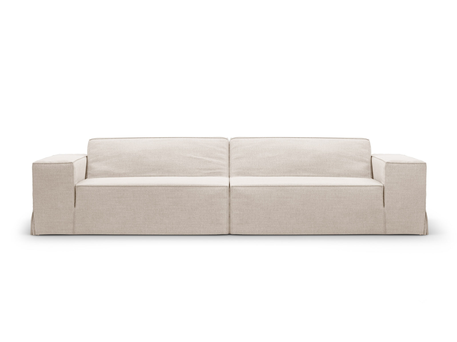 Sofa Strukturstoff Beige Jodie — Beige