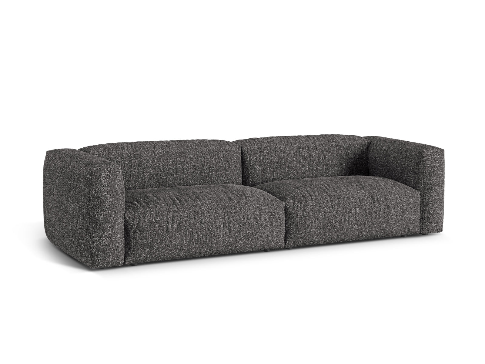 Sofa Bouclé Anthrazit Martina — Detailansicht