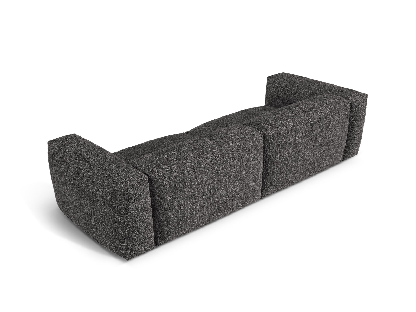 Sofa Bouclé Anthrazit Martina — Maße und Details