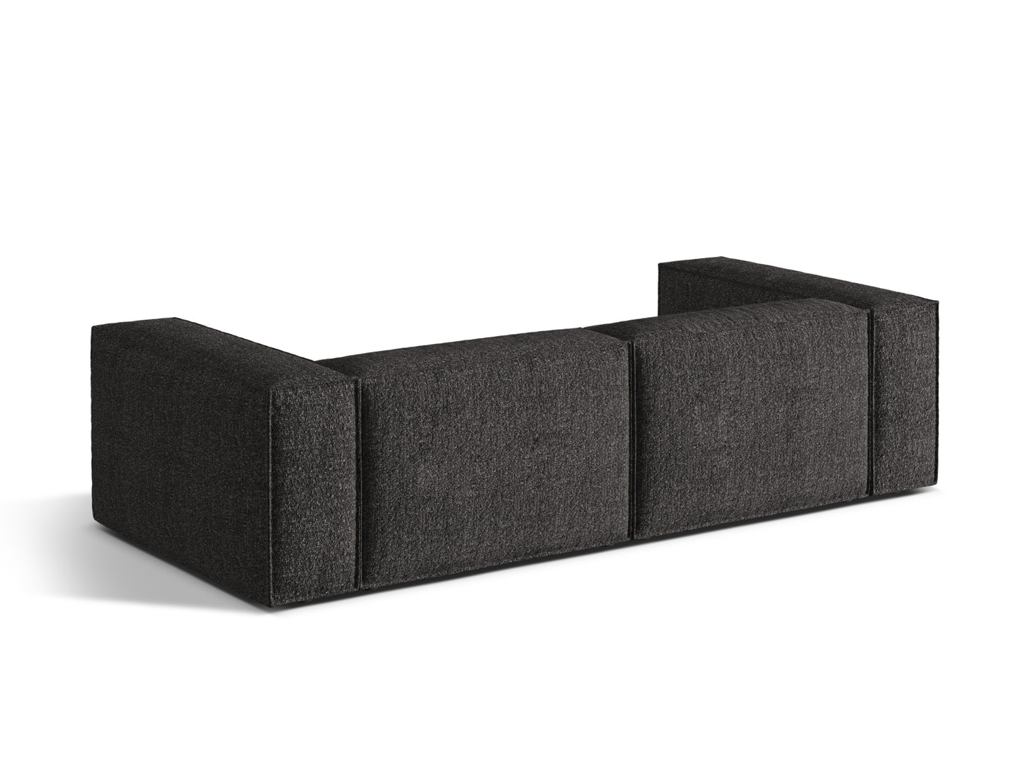 Sofa Bouclé Anthrazit Nuria — Detailansicht