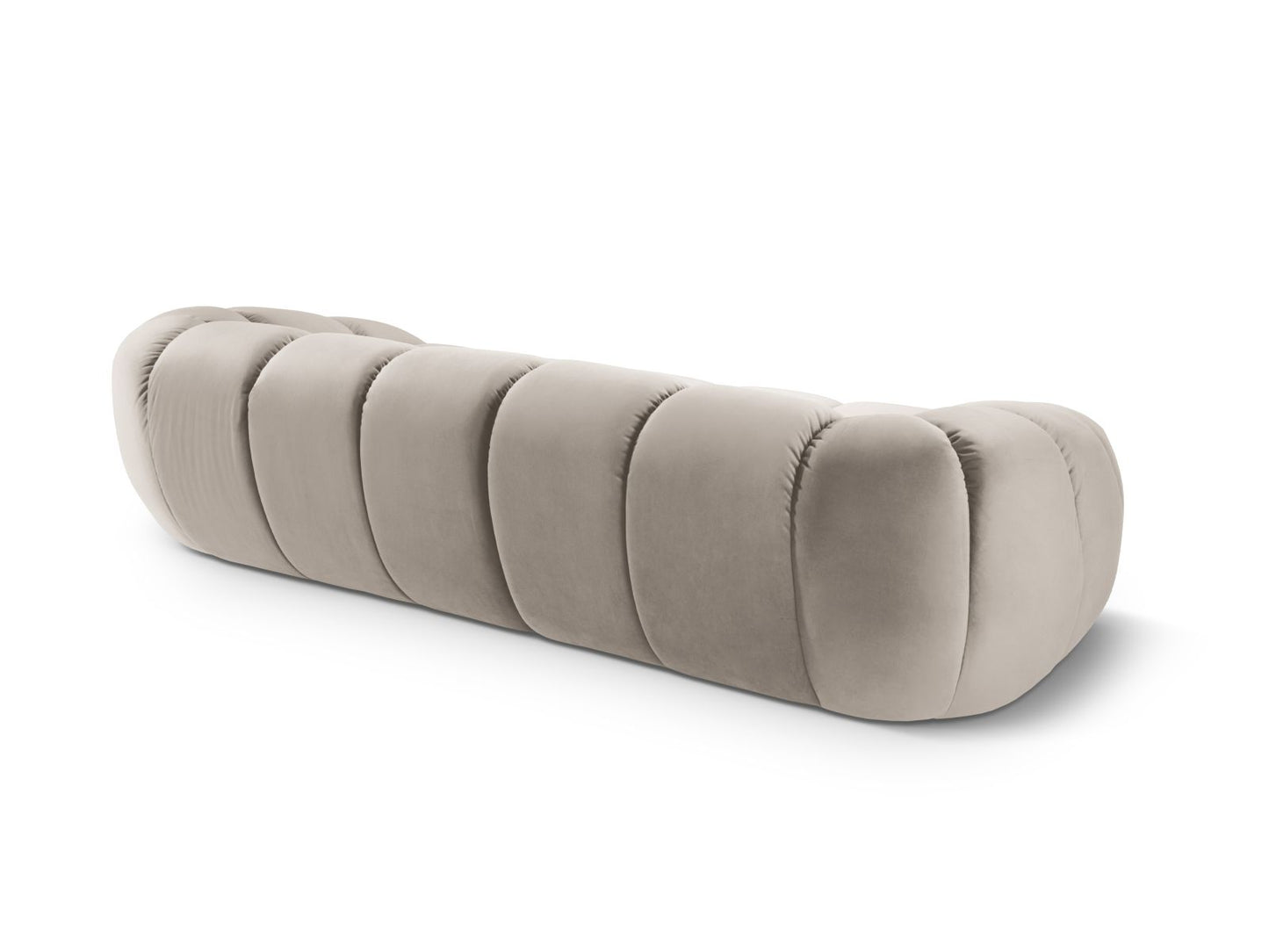 Sofa Samt Beige Diana — Detailansicht